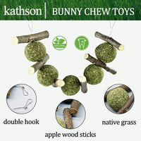 Juguetes para masticar los dientes, chinchilla trata palos de bambú orgánicos naturales de manzana para conejos, cobayas, hámsters (2 unidades) - BESTMASCOTA.COM
