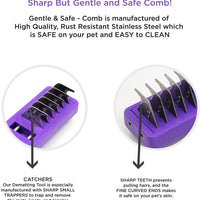 Mat Remover by hertzko – diseñado con Sharp – Trampas y elimina esteras, Nudos, enredos, cazadores o Dead Pequeño Hair – adecuado para perros y gatos - BESTMASCOTA.COM