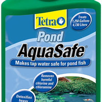 TetraPond AquaSafe Acondicionador de agua, hace que el grifo sea seguro para estanques - BESTMASCOTA.COM