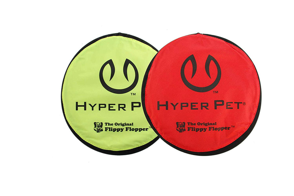 Hyper Pet Flippy Flopper Dog Frisbee Interactive Dog Toys [Flying Disc Dog Fetch Toy - Floats in Water & Safe on Teeth] (Pack of 2, Colors Will Vary) - BESTMASCOTA.COM