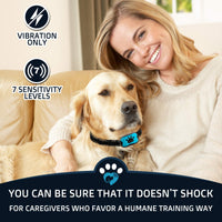 Collar antiladridos PawPets – sin choque para perro – Humane con vibración y sonido ladrido collar para perros pequeños, medianos y grandes, de 5 – 110 libras – paquete de 2 – ideal como regalo - BESTMASCOTA.COM