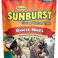 Higgins Sunburst Gourmet Natural Bird Treat, 5 Ounces, Shelled Boca Nuts for Parrots and Macaws - BESTMASCOTA.COM