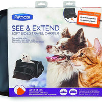 Petmate 21842 See and Extend Pets Carrier, Negro - BESTMASCOTA.COM