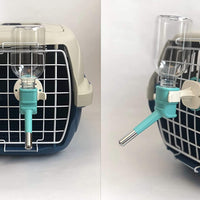Choco Nose H528 - Botella de agua para conejos sin goteo para chinchilla, tamaño pequeño, dispensador patentado a prueba de fugas, boquilla de alambre para mascotas sin BPA, 11.2Oz/11.2 fl oz, diámetro de la boquilla: 0.512 in - BESTMASCOTA.COM