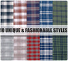WanKoo Bandanas para perro, paquete de 5, reversible, a cuadros, para perros, bufanda, pañuelo lavable triángulo para perros pequeños, medianos y grandes - BESTMASCOTA.COM