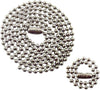 Juego de cadenas de acero inoxidable para perros militares – cadena de bolas de 27 pulgadas y 4.5 pulgadas – 0.094 in # 3 tamaño de cadena - BESTMASCOTA.COM