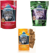 Blue Buffalo galletas de sendero para perros, sin granos, 3 sabores (pato, Turquía, salmón) – 10 oz (3 bolsas totales) - BESTMASCOTA.COM