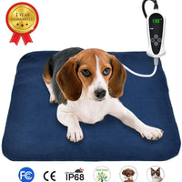 Almohadilla de calefacción eléctrica para mascotas de RIOGOO, para perros y gatos, esterilla de calentamiento interior con apagado automático - BESTMASCOTA.COM