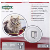 PetSafe - Adaptador de instalación de microchip para puerta de gato, fácil de instalar en puertas y paredes de cristal o metal - BESTMASCOTA.COM
