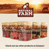 Natural Farm - Paquete de 25 paquetes de golosinas de carne de vacuno natural para perros, criados en granja, sin granos, sin olor, totalmente digeribles - BESTMASCOTA.COM