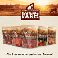 Natural Farm - Paquete de 25 paquetes de golosinas de carne de vacuno natural para perros, criados en granja, sin granos, sin olor, totalmente digeribles - BESTMASCOTA.COM