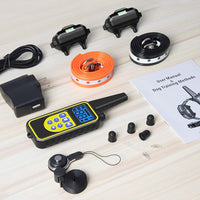 Veckle Collar de entrenamiento para perro, collar de choque recargable de 2600 pies para 2 perros, collar de choque impermeable con mando a distancia, luz LED, pitido, cargador, collar electrónico de vibración para perros grandes y medianos - BESTMASCOTA.COM