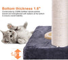 FEANDREA Árbol de gato de varios niveles con comedero, postes rascadores cubiertos de sisal, doble condominio, centro de actividad, muebles de torre de gato, gris ahumado UPCT57G - BESTMASCOTA.COM