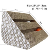 Old Tjikko - Rascador para gatos, rascador con gato, rascador para gatos, rascadores, juguete para gatos, tabla de rascar con bola de campana - BESTMASCOTA.COM