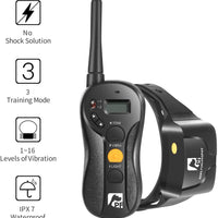 Collar de perro sin choque para perros con mando a distancia, con control remoto de 2,132.5 ft con zumbido, para 16 niveles de vibración, 100% resistente al agua, apto para perros de entre 22 y 100 libras - BESTMASCOTA.COM