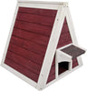 Petsfit - Casa de gato triangular para exteriores con puerta de escape para todos los gatos - BESTMASCOTA.COM