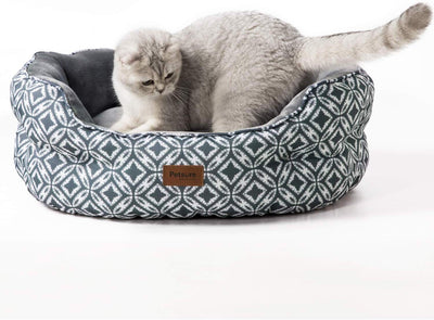 Petsure - Camas para gatos de interior con calentamiento automático, reversibles, para alivio de articulaciones y mejora del sueño, lavable a máquina, 25 x 21 x 9 pulgadas, color gris - BESTMASCOTA.COM