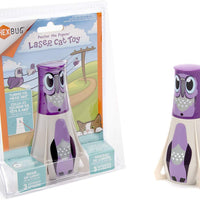 Hexbug - Prueba de baliza de juguete para gatos, con láser y cabeza giratoria motorizada, color morado - BESTMASCOTA.COM