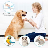 Bonve Pet - Molinillo de uñas eléctrico inalámbrico de 2 velocidades para gatos, recargable, cortadora de uñas de bajo ruido, sin dolor, para perros y gatos pequeños y medianos, grandes - BESTMASCOTA.COM
