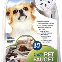 Rinse Ace - Pulverizador de grifo para mascotas de 3 vías con manguera de 8 pies - BESTMASCOTA.COM