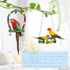 Zacro - 7 piezas de juguetes para pájaros - Juguetes coloridos para masticar, jaula para pájaros con campanas y pinzas, juguetes para pájaros pequeños y medianos, peonía, loro, Myna, sol dorado, guacamayos, - BESTMASCOTA.COM
