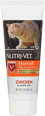 Nutri-Vet Feline Natural Oil Hairball Paw-Gel Chicken Flavor 3oz - BESTMASCOTA.COM