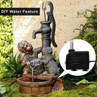 Bomba sumergible PULACO 10W 160GPH con tubo de 3.3 ft para acuarios, tanque de peces, fuente de estanque, estatuaria, hidropónica, característica de agua, fuentes de interior - BESTMASCOTA.COM