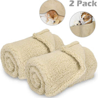 AIPERRO - Juego de 2 mantas de forro polar para perro, suaves y cálidas, para cama, sofá, asiento de coche, lavable para cachorros y gatos - BESTMASCOTA.COM