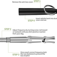 Silbato para perro SmartPet | Silbato profesional para detener ladridos | Herramienta de entrenamiento ultrasónico ajustable | Control de corteza silencioso para perros | Audible para humanos | Cordón de alta calidad e instrucciones de entrenamiento - BESTMASCOTA.COM