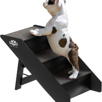 PETMAKER Folding Pet Stairs-Carpeted Foldable Durable Wood Steps-Compact Collection - BESTMASCOTA.COM