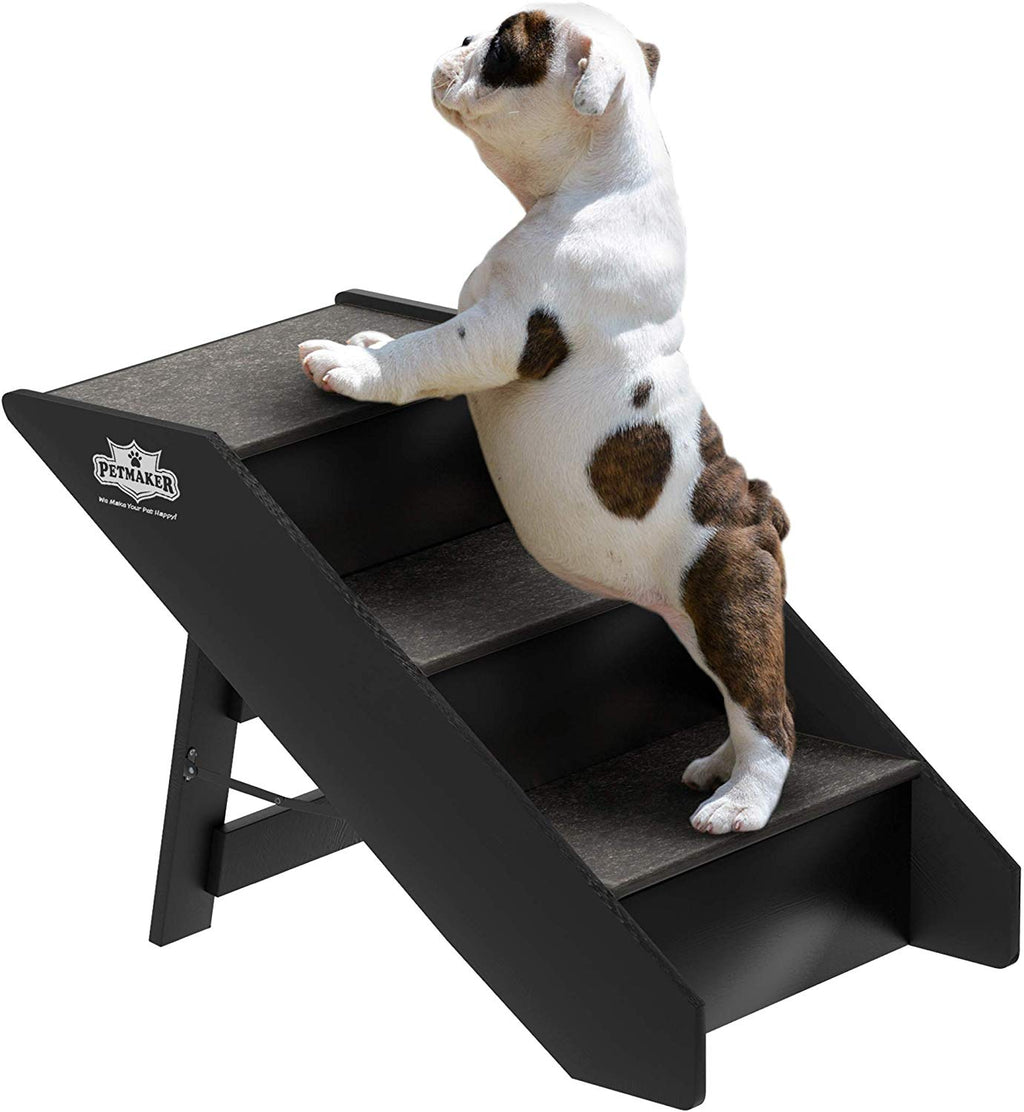 PETMAKER - Escaleras plegables para mascotas (madera, plegable, resistente, colección compacta) - BESTMASCOTA.COM