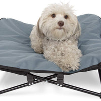 Cama elevada para perros y gatos, para interior y exterior, para acampada, M, Azul - BESTMASCOTA.COM