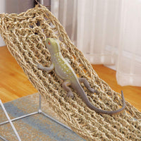 PIVBY - Hamaca con diseño de dragón, 100% fibra de hierba natural, para tobillos, libélulas, geckos, Iguanas y cangrejos de herradura - BESTMASCOTA.COM