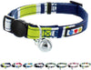 Pawtitas Collar de gato multicolor con hebilla de seguridad extraíble para gato, collar de gato - BESTMASCOTA.COM