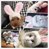 BWOGUE Bonito disfraz de conejo con orejas para gatos y perros pequeños, disfraz de fiesta para Halloween - BESTMASCOTA.COM