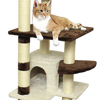 Cat Tree Condo Tower Post for Indoor Cats - Kitty House Furniture Trees and Towers for Climbing and Scratching - BESTMASCOTA.COM