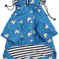 Morezi - Chubasquero para perro con cremallera y botones reflectantes, resistente a la lluvia y al agua, cordón ajustable, capucha extraíble, elegante chubasquero para perro, tallas XS a XXL - BESTMASCOTA.COM
