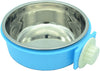 RUBYHOME Comedero para perros, cuenco de agua para mascotas, cuenco de plástico 2 en 1 y cuenco de acero inoxidable, cuenco extraíble para colgar gatos, conejos, pájaros, comida, cuenco perfecto para cajas y jaulas - BESTMASCOTA.COM