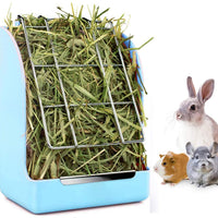 STKYGOOD - Comedero para conejos, conejos, conejos, conejillos de indias, heno, comedero de heno con chinchilla de plástico - BESTMASCOTA.COM
