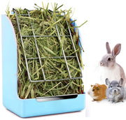STKYGOOD - Comedero para conejos, conejos, conejos, conejillos de indias, heno, comedero de heno con chinchilla de plástico - BESTMASCOTA.COM