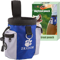 ZEXHOM Dog Treat Pouch, Portable Dog Training Bag with Belt Clip, Drawstring Design Training Pouch with Dog Bag Dispenser, Perfect Food Snack Storage Holder for Puppy Training and Walking - BESTMASCOTA.COM
