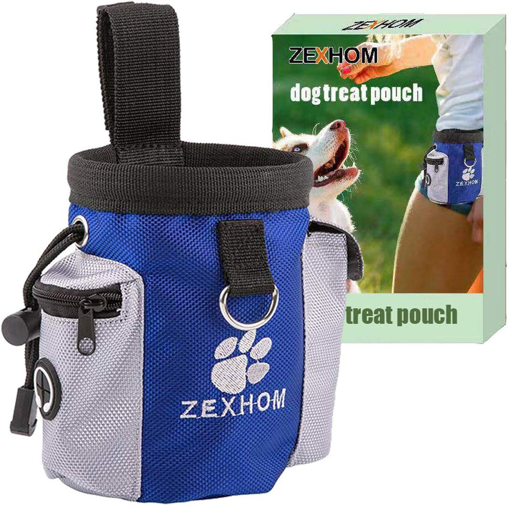 ZEXHOM Dog Treat Pouch, Portable Dog Training Bag with Belt Clip, Drawstring Design Training Pouch with Dog Bag Dispenser, Perfect Food Snack Storage Holder for Puppy Training and Walking - BESTMASCOTA.COM