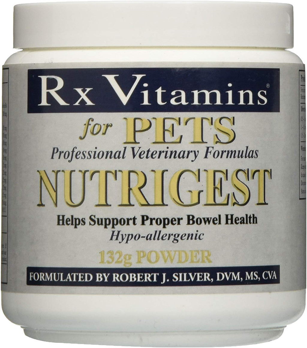 Rx Vitaminas para mascotas Nutrigest para perros y gatos – Ayuda a apoyar la salud intestinal y digestiva adecuada – Probiótico formulado veterinario – polvo 4.66 oz - BESTMASCOTA.COM