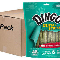 Dingo Tartar and Breath palillos dentales para todos los perros, fabricado con pollo dental perro masticar - BESTMASCOTA.COM