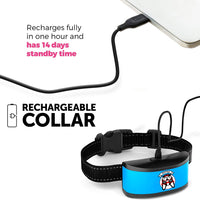 Collar pequeño para perro recargable, antiladridos para perros pequeños – el más pequeño más humano para dejar de ladrar – el collar de entrenamiento de perro sin corteza de choque impermeable – Dispositivo seguro de control de corteza para mascotas - BESTMASCOTA.COM