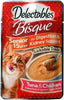 Delectables Stew Senior 15 + Pollo y atún con licencia para gato Bisque Senior 15 años + Lickable Wet Cat Treats. Dos sabores, 3 bolsas de cada sabor. Paquete variado de 6 unidades en total. - BESTMASCOTA.COM