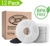 Hellosam Filtro de repuesto para fuente de mascotas, 12 paquetes, filtro de fuente de agua para mascotas, dispensador automático de agua para mascotas, filtros activados de carbón para agua potable - BESTMASCOTA.COM