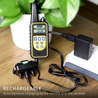 F-color collar de entrenamiento para perro, recargable e impermeable, collar de choque para perros con mando a distancia, 2600 pies, con luz LED vibrante de choque 4 modos para perros pequeños, medianos y grandes, color negro - BESTMASCOTA.COM