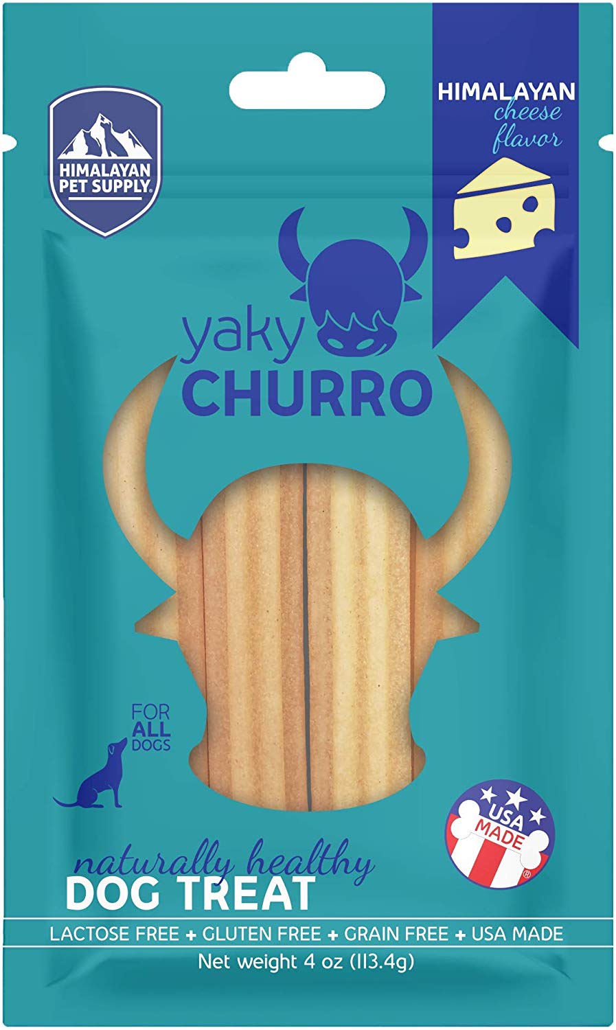 Himalayan Dog Chew Yaky Snack Churro, Queso - BESTMASCOTA.COM