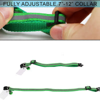 Elanz - Juego de 6 collares de gato reflectantes, con campana y etiqueta de identificación – ajustable, supersuaves, duraderos de nailon para gatos, multicolor con hebillas de seguridad y etiquetas de identificación impermeables para gatos y gatos - BESTMASCOTA.COM